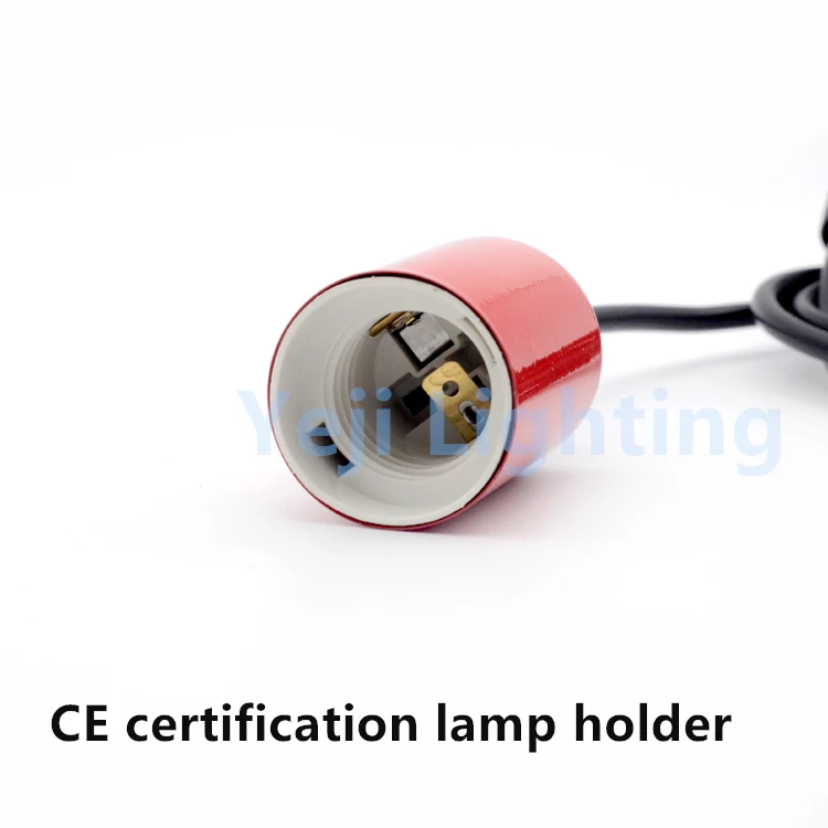 Новый дизайн темно зеленый E27 Эдисона Ретро Держатель цветной лампы с кабелем