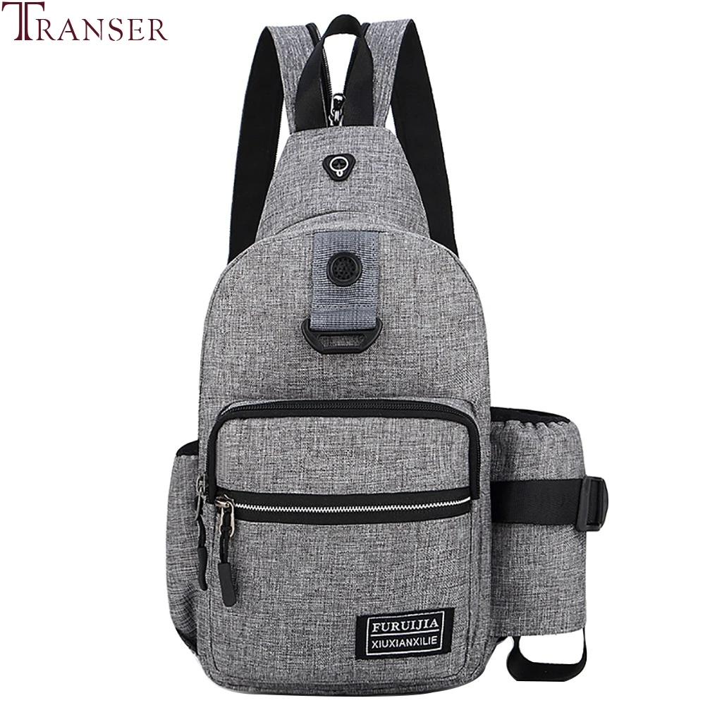 Простой холщовый рюкзак Transer для мужчин и женщин ранцы путешествий повседневные