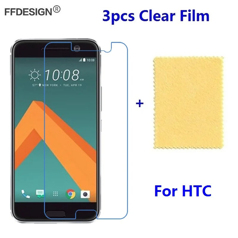 Прозрачная защитная пленка для ЖК экрана HTC One M8 M7 M9 Plus M10 Mini 2 3 шт.|Защитные стёкла и