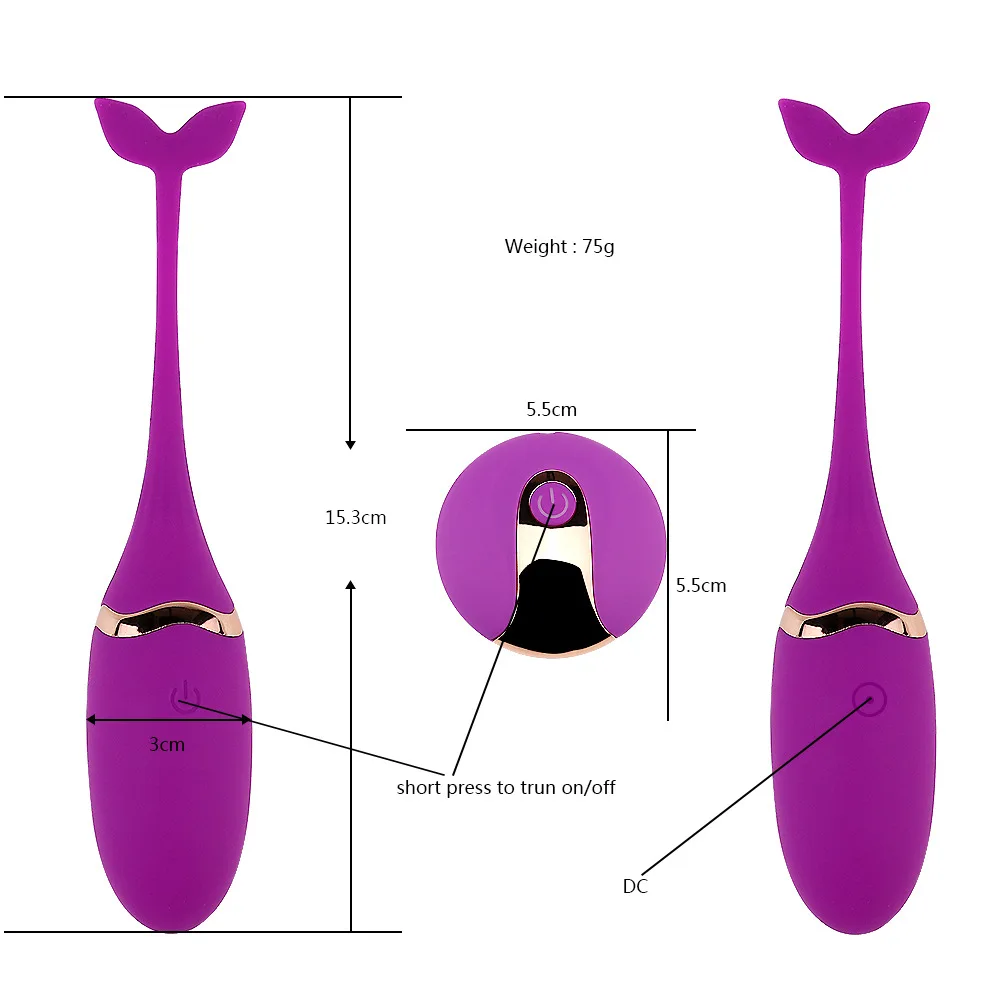 Вагинальные шарики Tadpole с беспроводным дистанционным управлением и зарядкой от