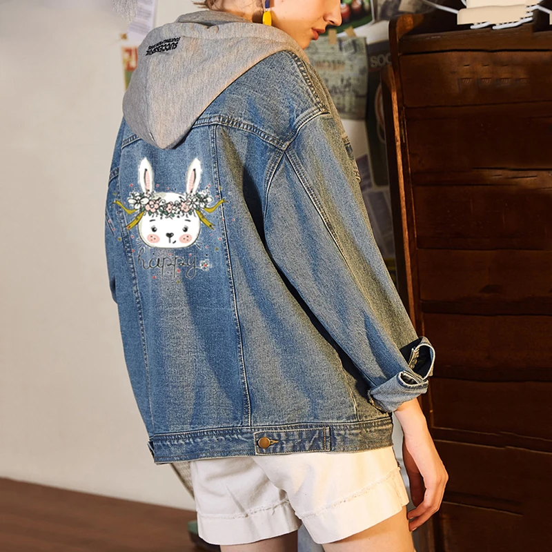 1 шт. Красивые цветочные нашивки кролик аппликации для одежды Diy аксессуары