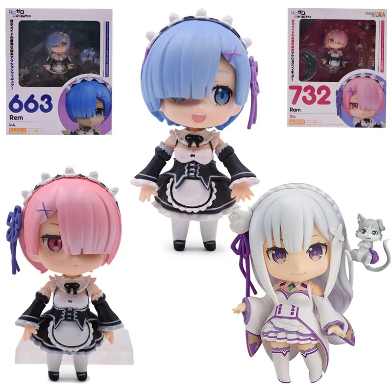 HEYZO 10 см версия rem 663 аниме ram 732 relife в другом мире от zero 751 фигурка Emilia модель
