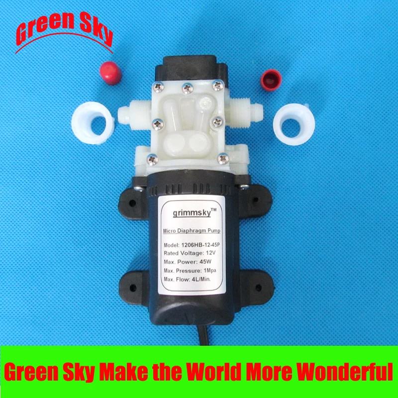 

Max pressure 145PSI 4L/Min 12V DC 45W mist fog spray maker electric garden sprayer