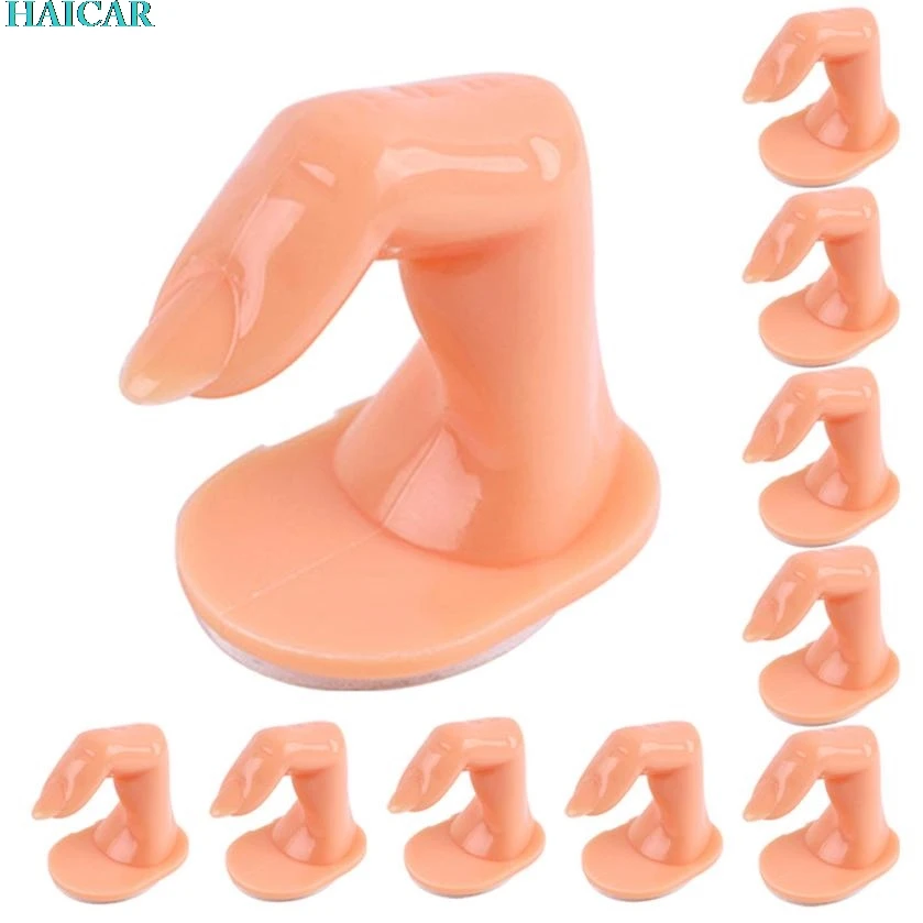 10 Pcs plastic Practice Fake Finger Model For Hand Manicure for nail art design Nail Art Training Levert Dropship mar7 | Красота и
