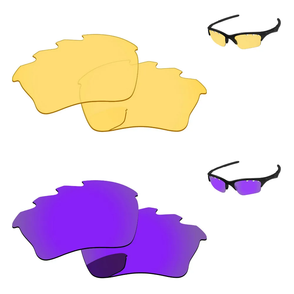 

Плазменные фиолетовые и кристально-желтые Сменные линзы 2 пары для полукуртки XLJ оправа солнцезащитных очков с вентиляцией 100% защита UVA & UVB