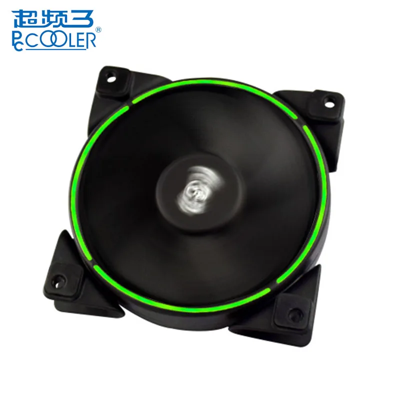 PCCOOLER 120 мм cpu AURA RGB охлаждающий вентилятор чехол для ПК кулер 4 Pin PWM Ультра тихий светодиодный регулируемый кулер для процессора вентиляторы для компьютера
