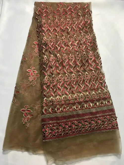 Hot selling high quality african cord lace guipure fabric with stones and beads french net for dress YJ08 | Дом и сад