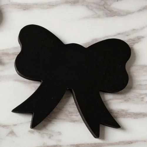 Bowknot black Скандинавские декоративные настенные крючки для одежды для детской комнаты, деревянные крючки с кроликом и КАКТУСОМ, Детские стикеры на стену, вешалка для мороженого, крючок для одежды - Цвет: Bowknot black