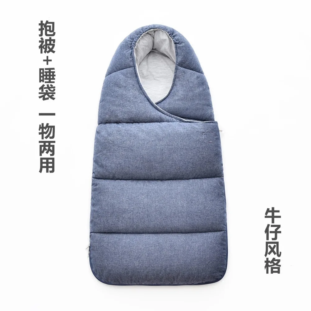 Зимний спальный мешок для младенцев Baby sleeping Bag для коляски новорожденных, теплый мешок для сна детей в коляске на колесиках.