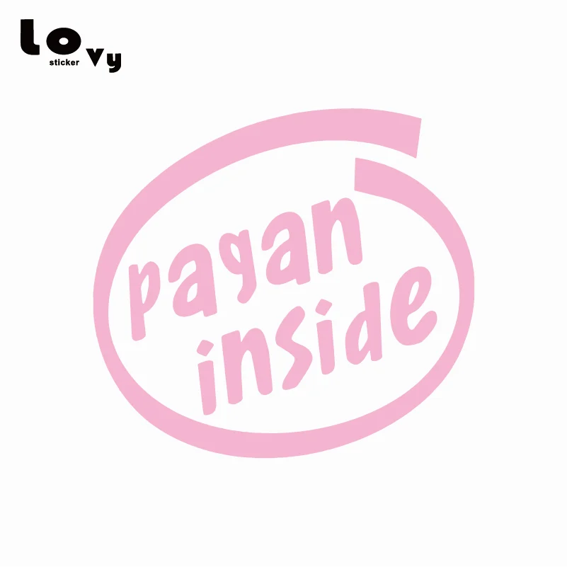 Pagan Inside Vinyl Car Sticker Creative Warning Mark Decal for Truck Window Body Decoration CR0681 | Автомобили и мотоциклы