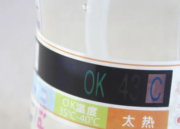 100 шт./лот стикер температуры бутылки младенца термометр для бутылок с молоком