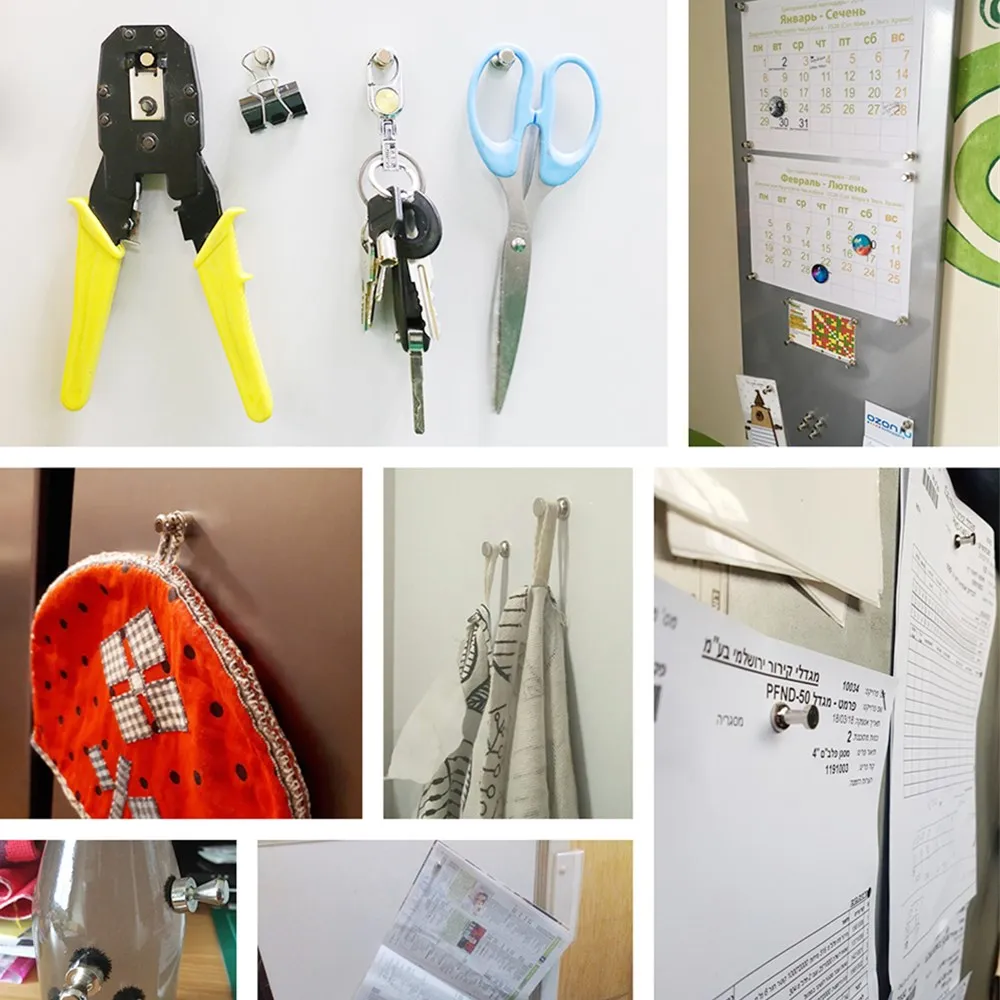 Макс тянет 4 кг сильные магнитные Thumbtacks Noticeboard Шпилька-кегля магниты пряжки для домашнего офиса доска на холодильник 4 шт