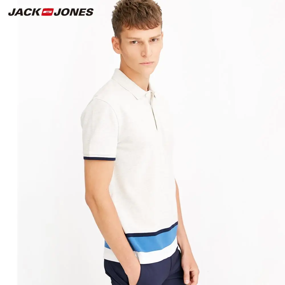 JackJones Мужской Хлопковый приталенный умный повседневный деловой Топ Простая