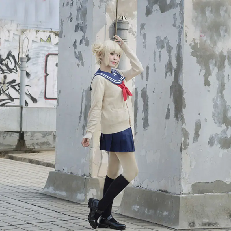 RainbowCos0 Бесплатная доставка Косплей Костюм My Hero Academia Boku no химико Тога Униформа
