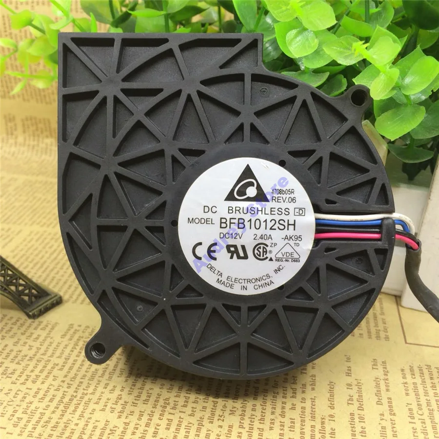 Двухшаровой бесщеточный вентилятор Delta BFB1012SH 9733 DC12V 2.4A|Воздуходув| |