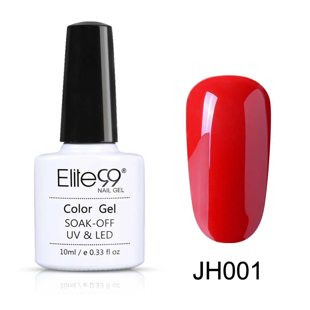 JH001 Elite99 10 мл телесный цвет Гель-лак дизайн ногтей маникюр замочить от полу Perment эмаль УФ-гель для ногтей лак - Цвет: JH001