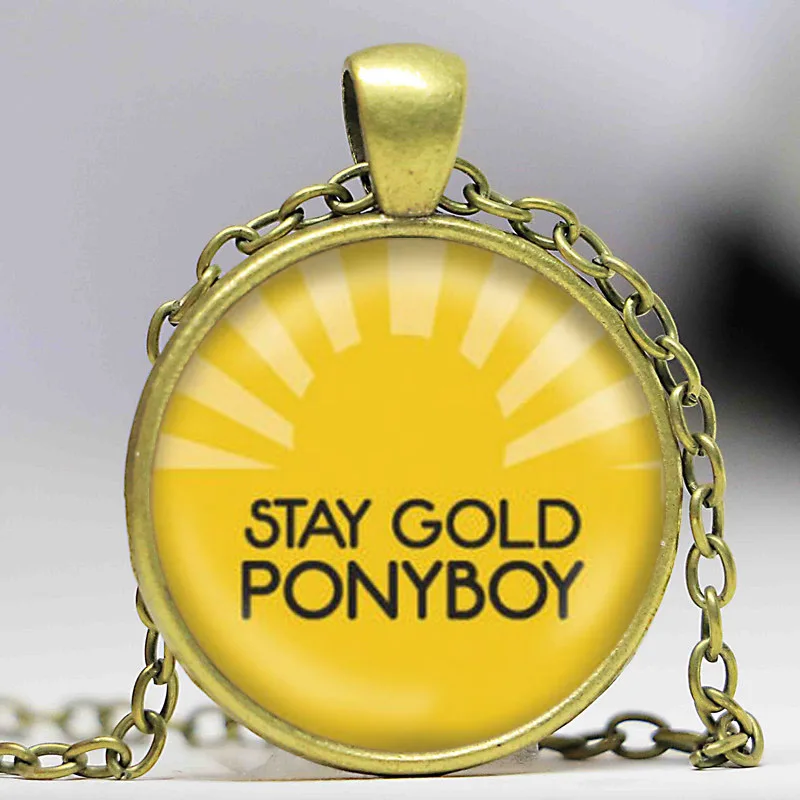 Ожерелье с подвеской жди Gold Ponyboy | Украшения и аксессуары