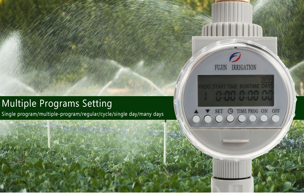 FUJINIRRIGATION полива сада Солнечная Вода Таймер автоматического полива контроллеры Системы ЖК-дисплей цифровой орошения таймер