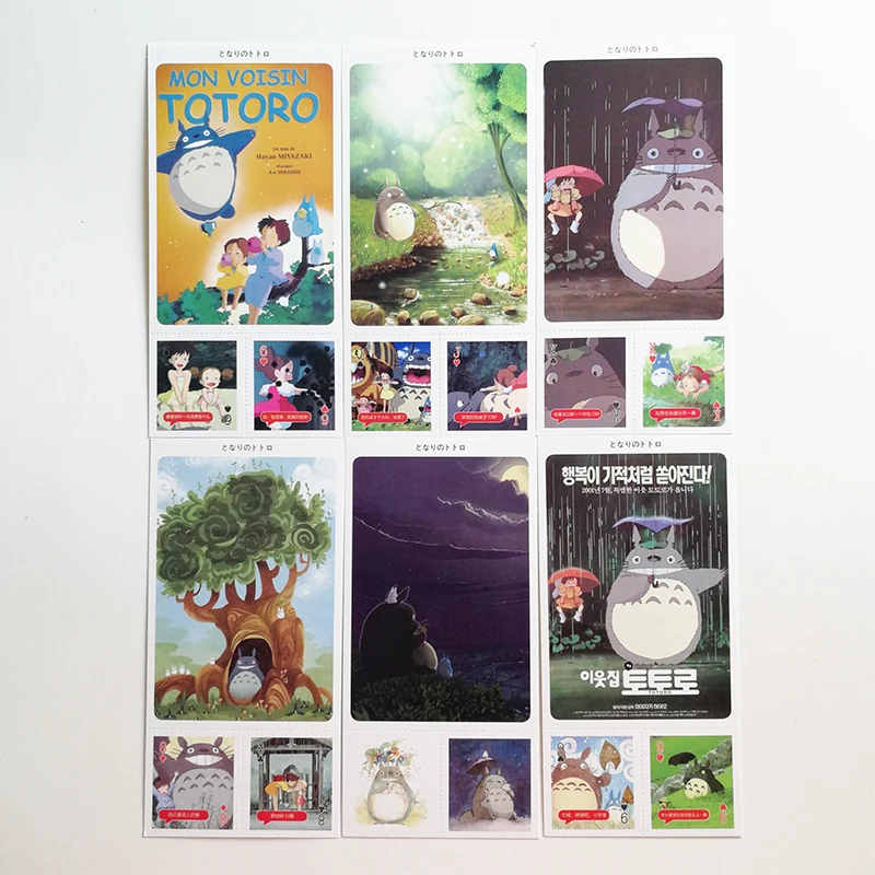 30 шт./компл. мультфильм Хаяо Миядзаки Totoro открытки с китайской мини правдой или Dare