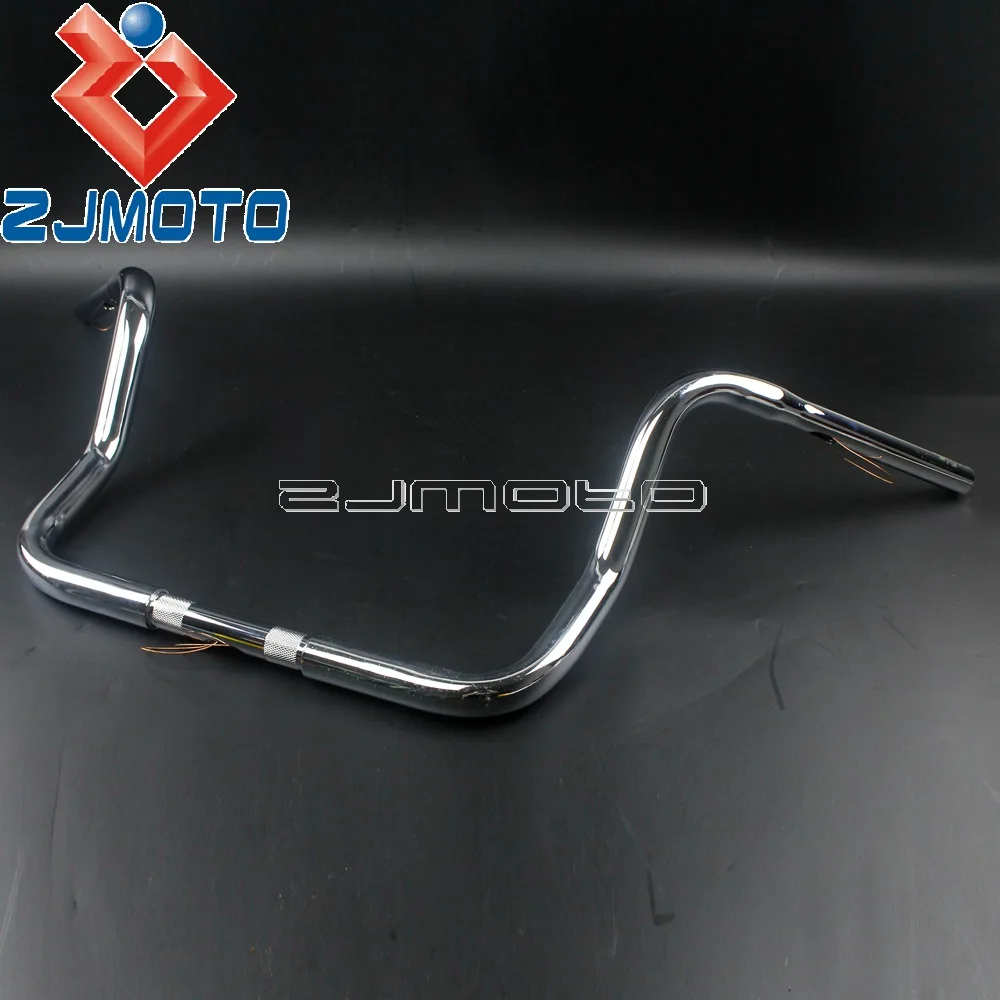 Хромированный мотоцикл 1-1/" Ape вешалка 12" Rise руль для Harley Touring 2008-Up Batwing обтекатель настраиваемый руль 3" Ширина
