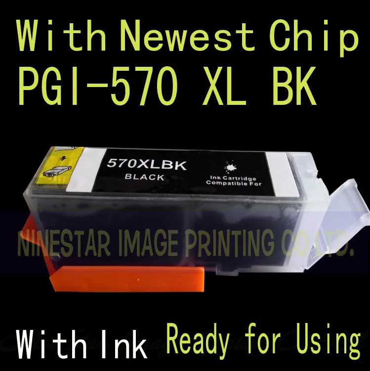 1PK PGI-570 XL черный картридж для Canon PGI570 MG6850 MG5750 MG5751 MG5752 MG5753 принтер PG-570 чернила |
