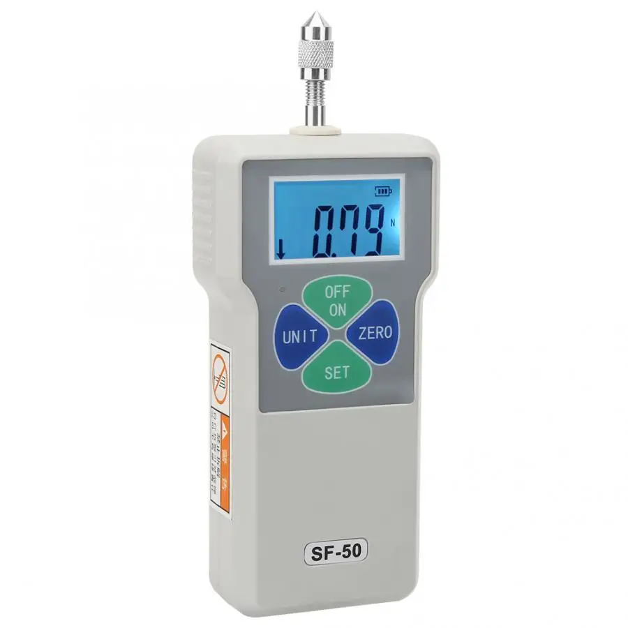 Портативный толчок и тяга цифровой измеритель силы 50N/5кг/11lb 100 240 В|Приборы для