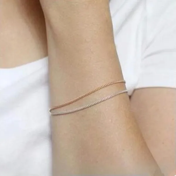 La271 Европейская модная простая винтажная Геометрическая цепочка из сплава