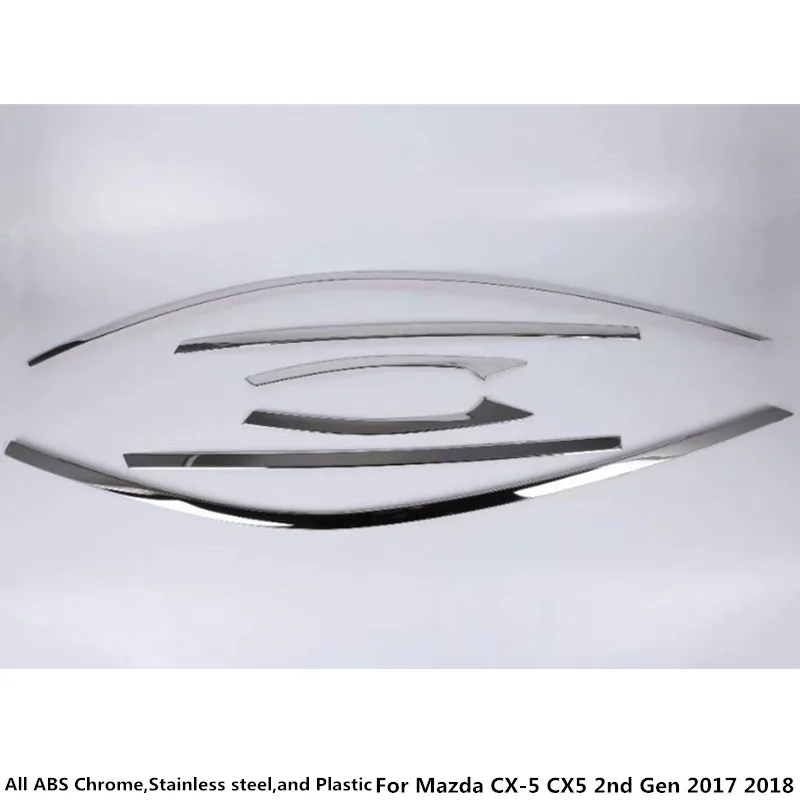 Для Mazda CX-5 CX5 2nd Gen 2017 2018 2019 2020 2021 Стайлинг автомобиля из нержавеющей стали