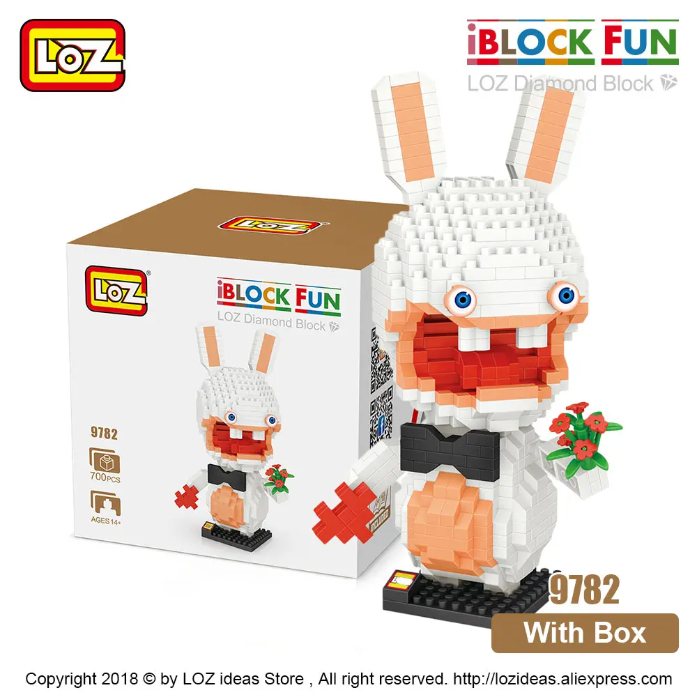 9782 With Box LOZ, алмазные блоки, сборка, аниме, фигурка, Kawaii, мини микро строительные блоки, кирпичи, сделай сам, развивающие игрушки для детей, подарок - Цвет: 9782 With Box