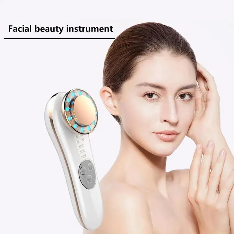 8 in 1 EMS Radio Frequency LED Photon Face Skin Rejuvenation Wrinkle Remover Rechargeable Facial Skin Rejuvenation Machine