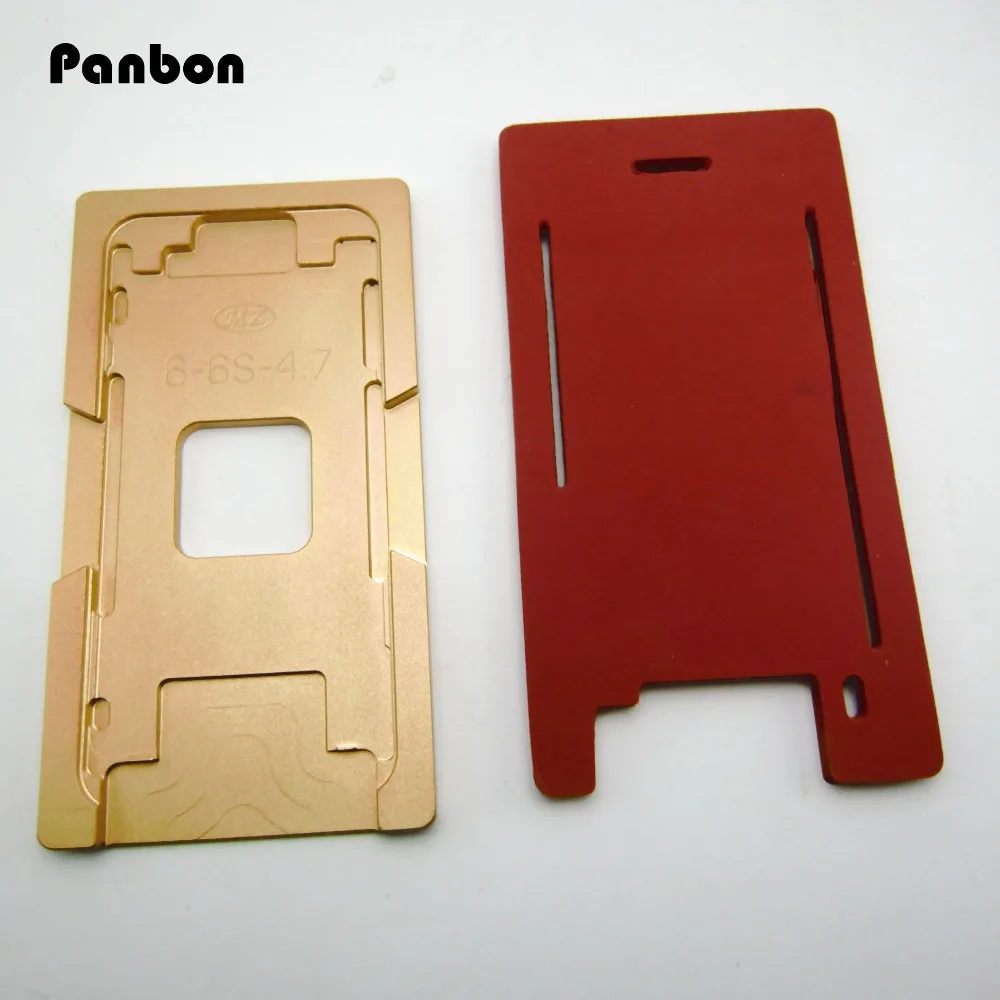 Lcd внешняя стеклянная форма для ламинирования для iPhone 6 6S УФ клей позиционирование выравнивание ламинатор металлическая форма+ коврик для iPhone 6 6S Plus