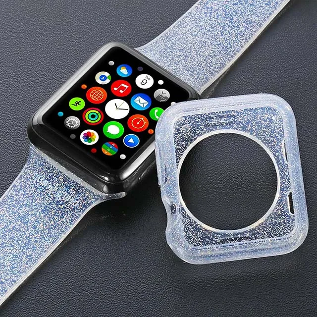 white Спортивная мягкая силиконовая лента для Apple Watch 4 3 2 4 Замена ремешка Apple Watch Case и Apple Watch 38 мм 42 мм 44 мм Series 4 3/2/1 - Цвет ремешка: white