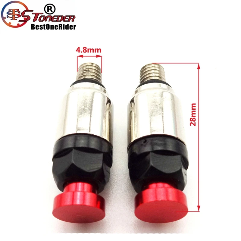Передняя вилка STONEDER M5 x 0 8 красные воздушные клапаны для CR 80 85 125 250 500 CRF 150R 250R 450R 450X