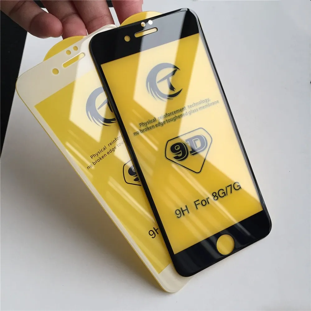 SZYSGSD 20 шт./партия 5D закаленное стекло для iPhone 7 8 Plus протектор экрана X XR XS крышка