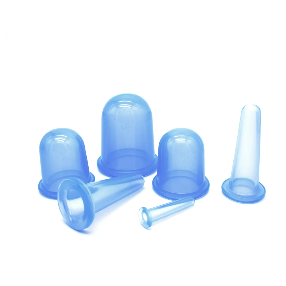 6 шт. силиконовые антицеллюлитные массажные вакуумные чашки для всего тела лица