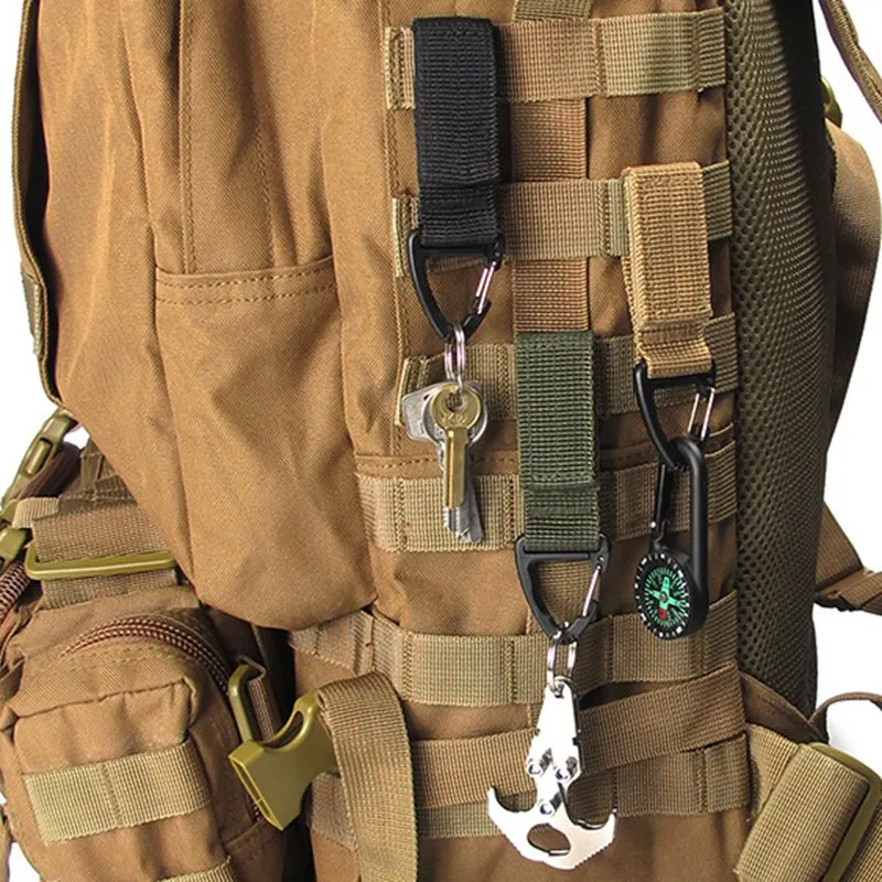 2 шт. аксессуары для альпинизма Карабин высокопрочный нейлоновый тактический