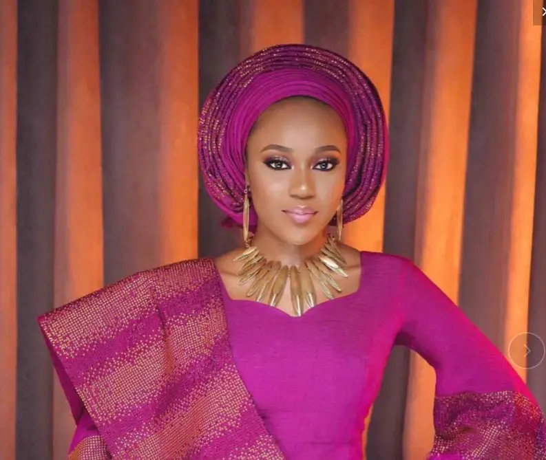 Нигерийская Высокая мода ASO OKE с полными камнями в нигерийском стиле женский