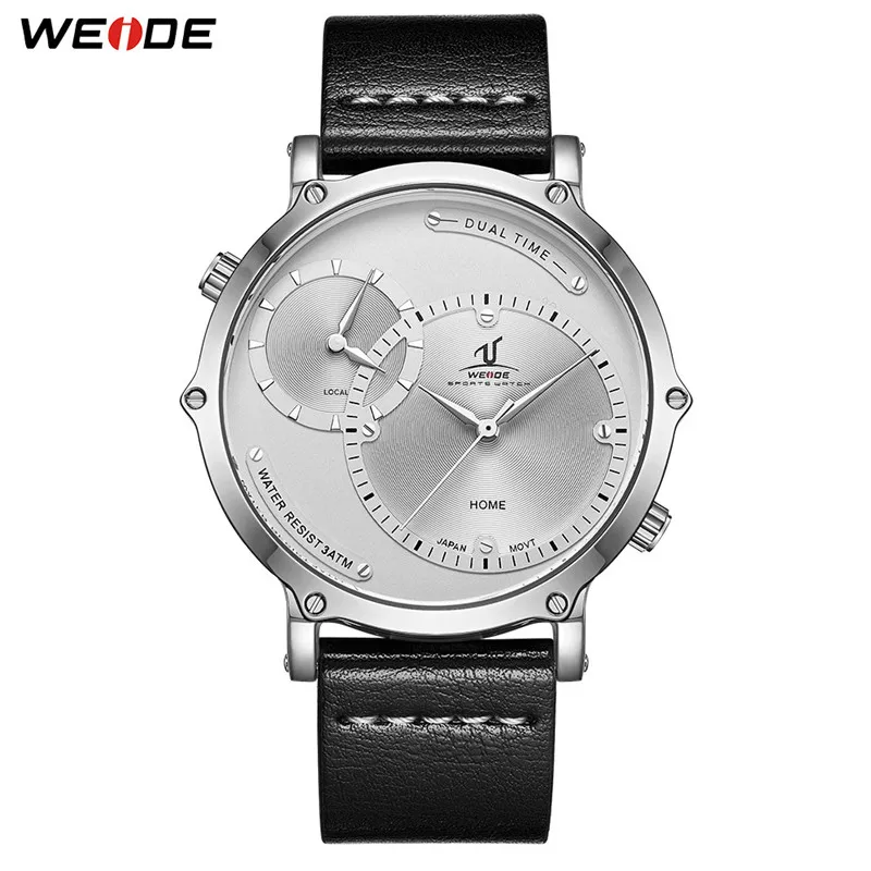 UV1801-2C WEIDE Лидирующий бренд, военные часы с синим циферблатом, кожаный ремешок, браслет, мужские спортивные кварцевые часы, мужские часы с Т-образным ремешком, часы с календарем, Прямая поставка - Цвет: UV1801-2C