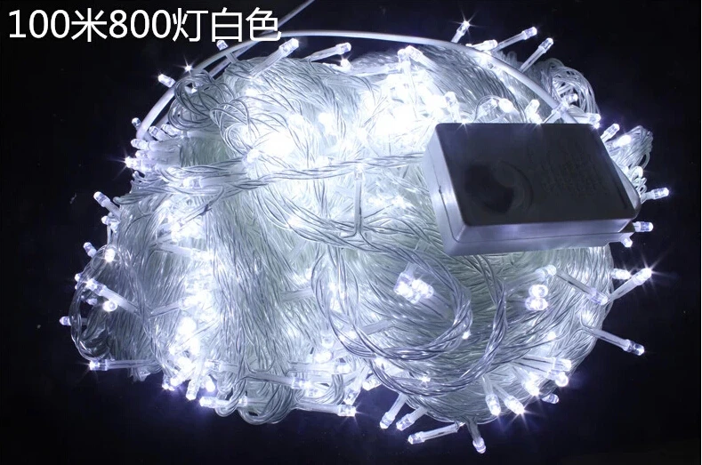Водонепроницаемая светодиодная гирлянда для улицы дома гостиницы 2 шт. 100 м 800
