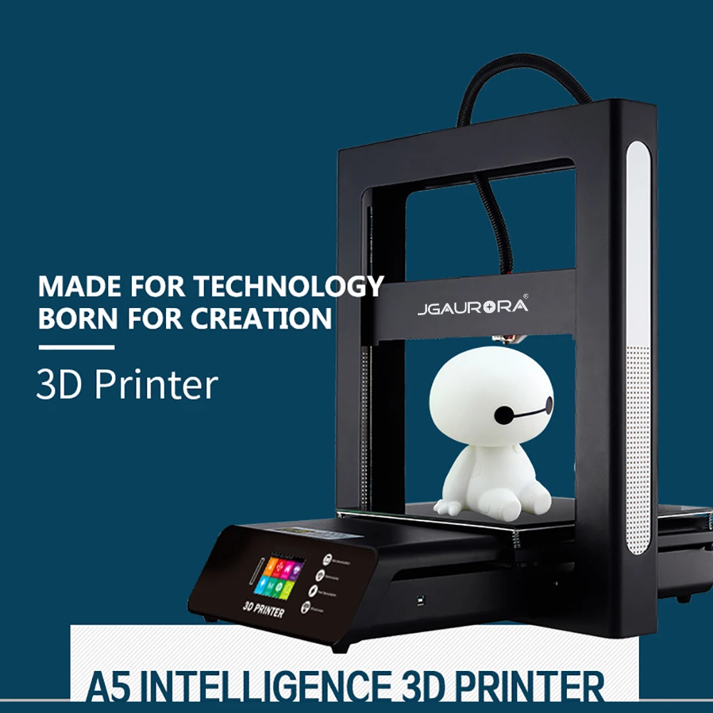 3d принтер JGAURORA A5S DIY 3d принтер с металлической рамкой цветной сенсорный экран Обнаружение нити экстремально высокая точность