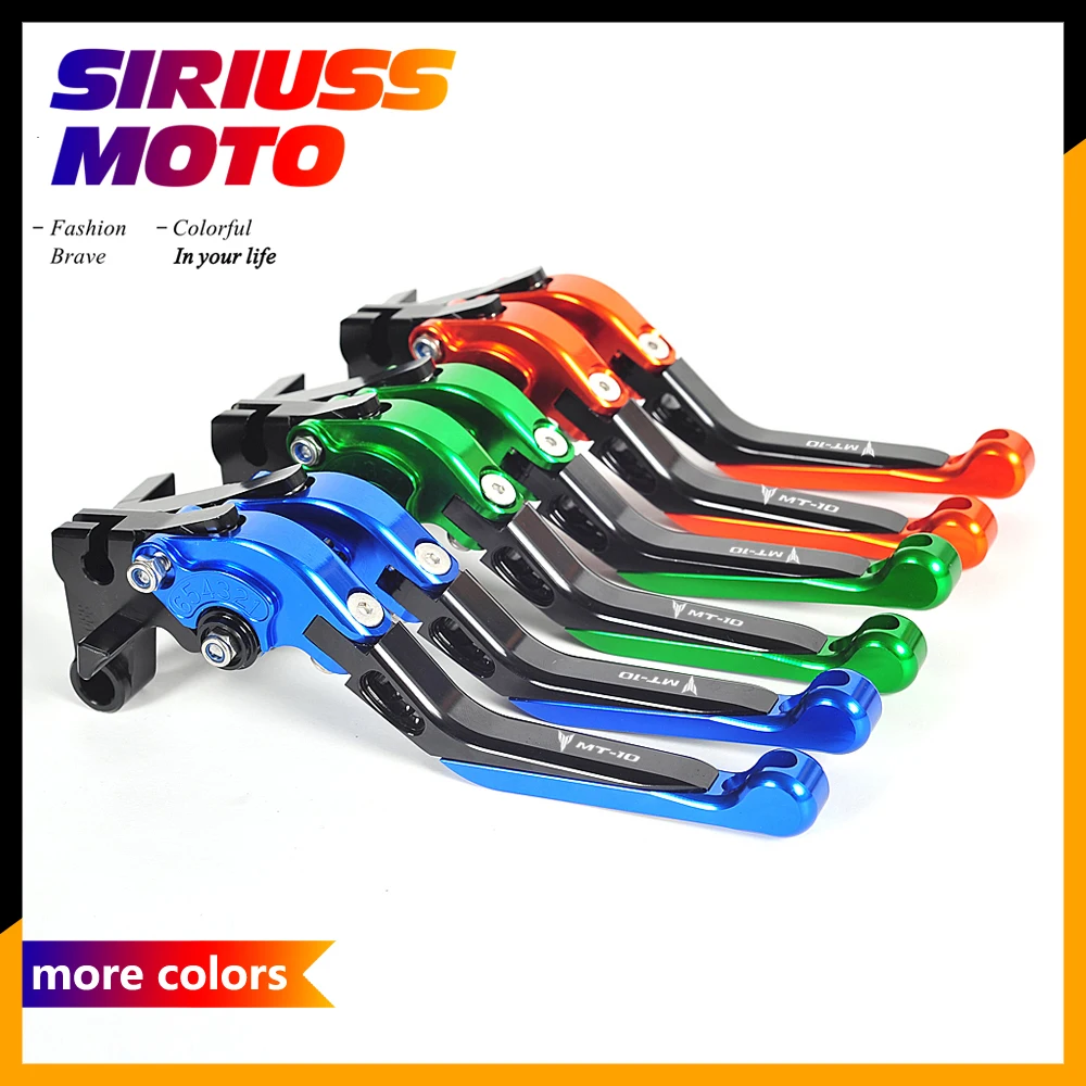 

CNC Aluminum Motorcycle Foldable Lever Motocross Brake Clutch Levers Case for Yamaha MT-10 MT 10 2016