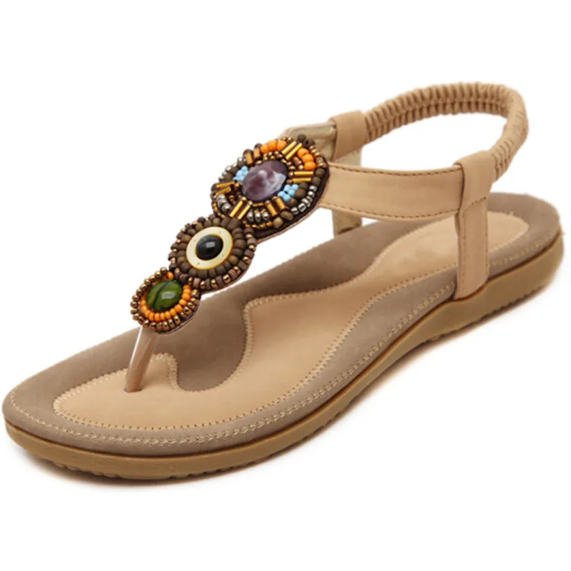 

TIMETANG New Hot sell fashion summer shoes Bohemia mix color women shoes sandals flip flop shoes women