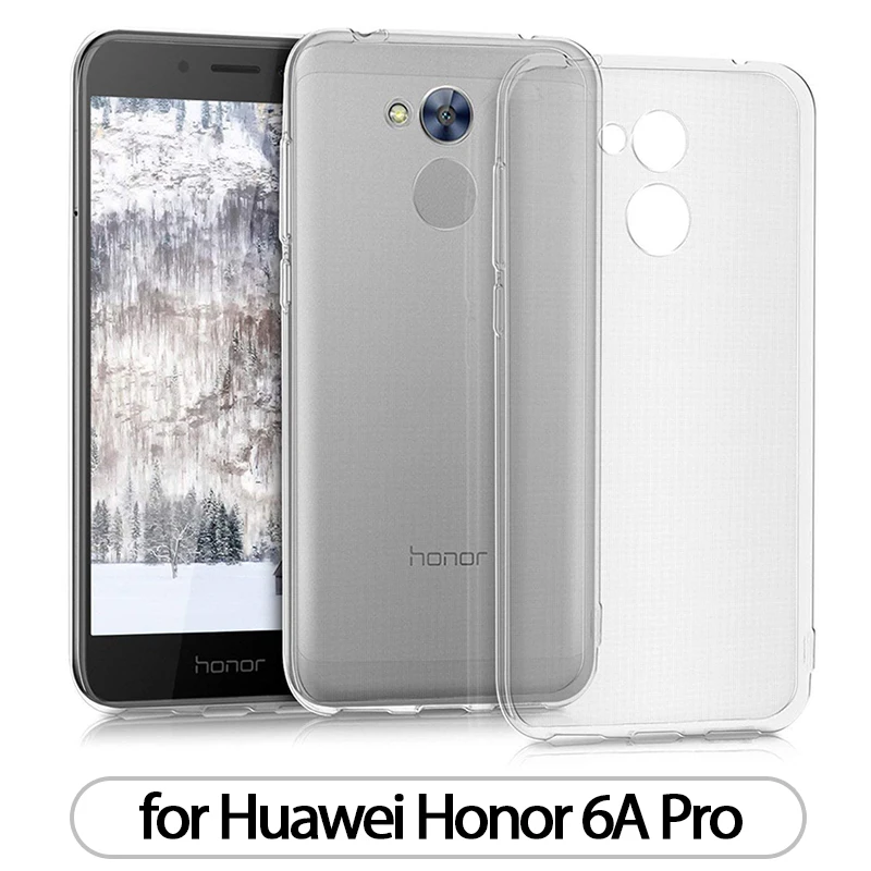 Чехол для huawei Honor 6A 6C 6X TPU Силиконовый Прозрачный Бампер Мягкий чехол для huawei Honor 6A Pro 6CPro прозрачный чехол на заднюю панель - Цвет: for Honor 6A Pro