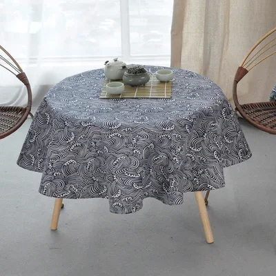 table cloth rectangu Нордический полиэстер хлопок Круглый Скатерти цвет желтый рисовый слово серая стрела хлопок и лен печать скатерть на заказ - Цвет: table cloth rectangu