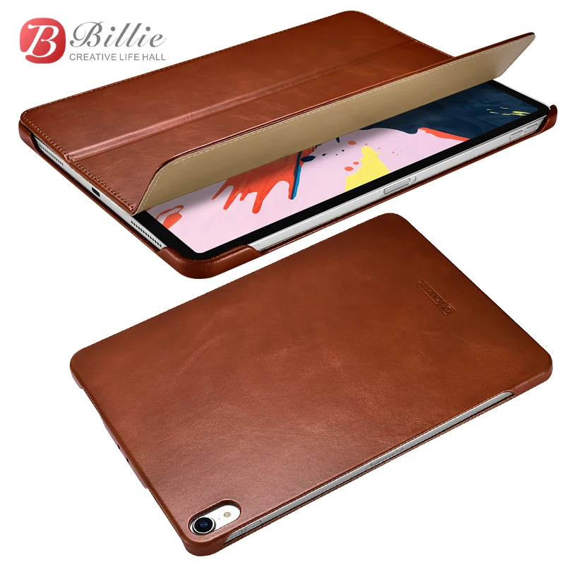 Smart Magnetic Genuine Leather Case For New iPad Pro 12.9