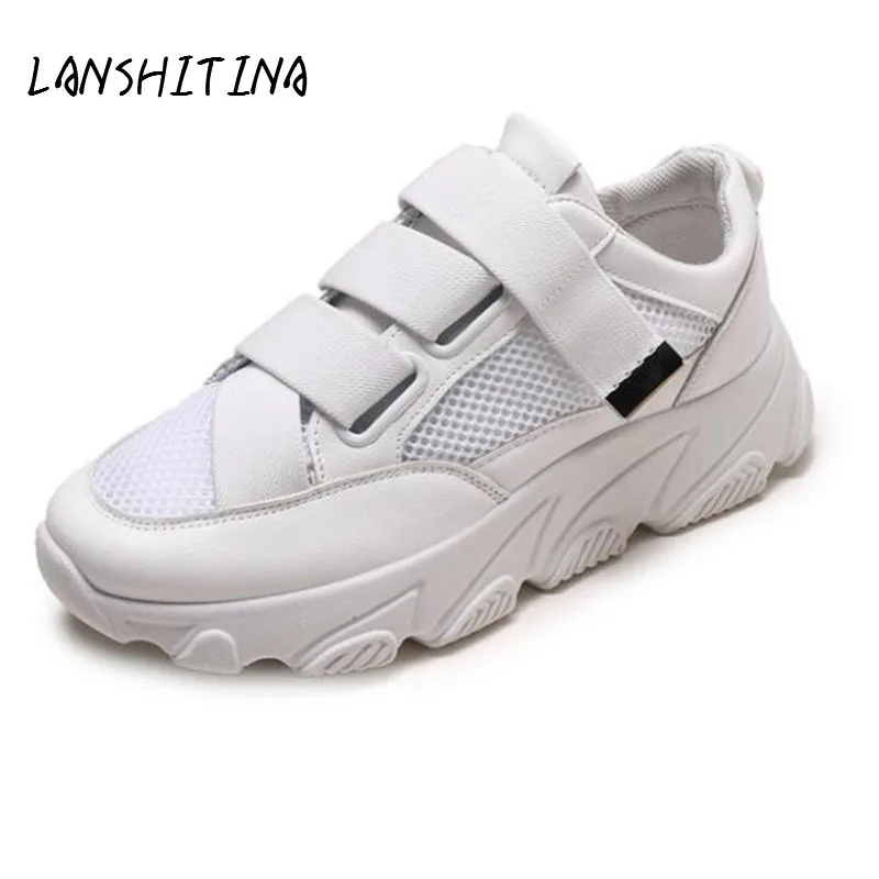Женская обувь новинка 2019 женские кроссовки на толстой подошве Повседневная