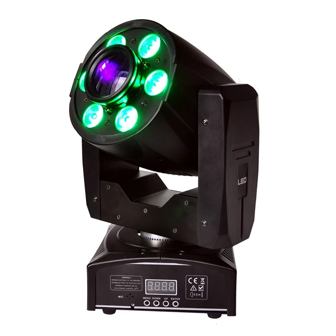 Упаковка летного футляра 6в1 Штабелируемый с колесами Well 6xlot мини Led Moving Head Light 1x30