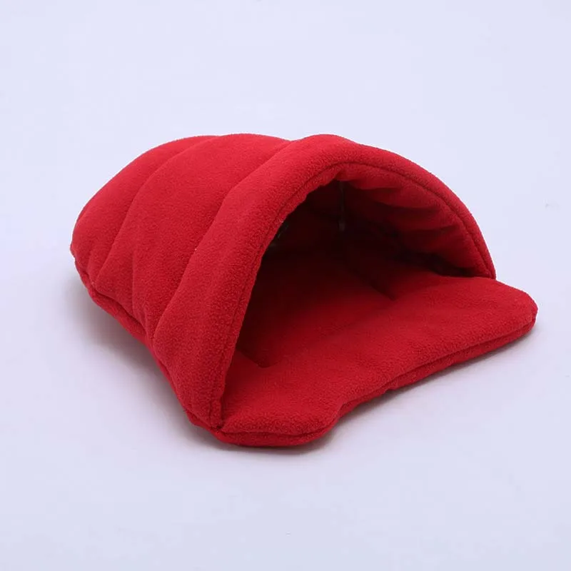 red Полузакрытый коврик для собак морская свинка, подушка, товары для животных, продукт для домашних животных, не скатывающаяся кровать для щенков, флисовый спальный коврик для кошек - Цвет: red