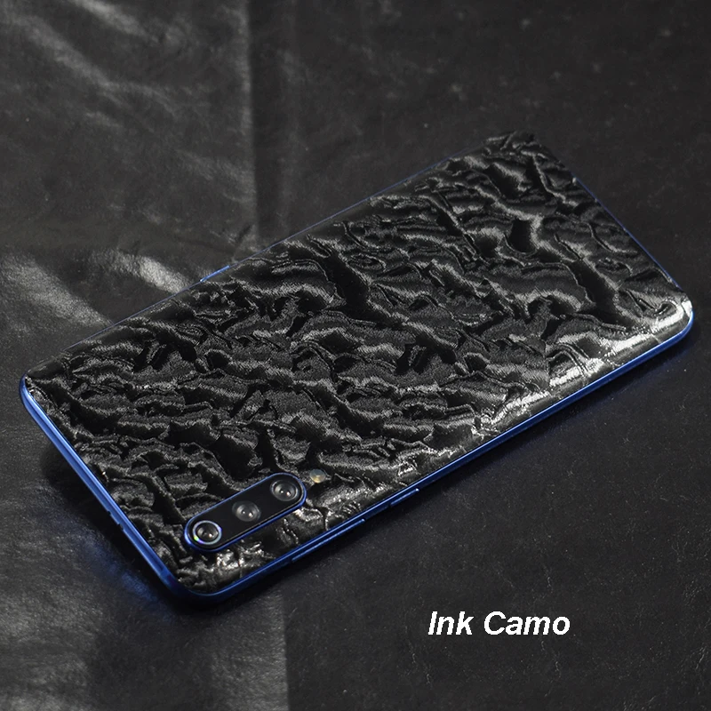 3D углеродное волокно/кожа/3D Камуфляж/дерево шкуры Телефон задняя крышка наклейка для XIAOMI Play Mi9 MIX3 Mi8 Mi8 SE Mi8 Lite Redmi Note 7