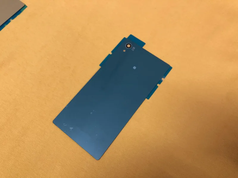 AAA+ матовый чехол для sony Xperia Z5 E6603 E6633 E6653 E6683 заднее стекло Крышка батарейного отсека Корпус чехол с логотипом - Цвет: Зеленый